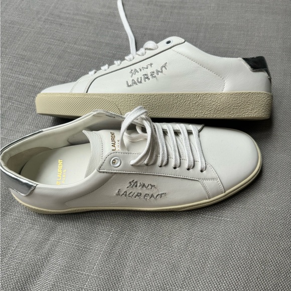 YSL court classic SL/06 Embroidered Sneakers - Picture 3 of 6